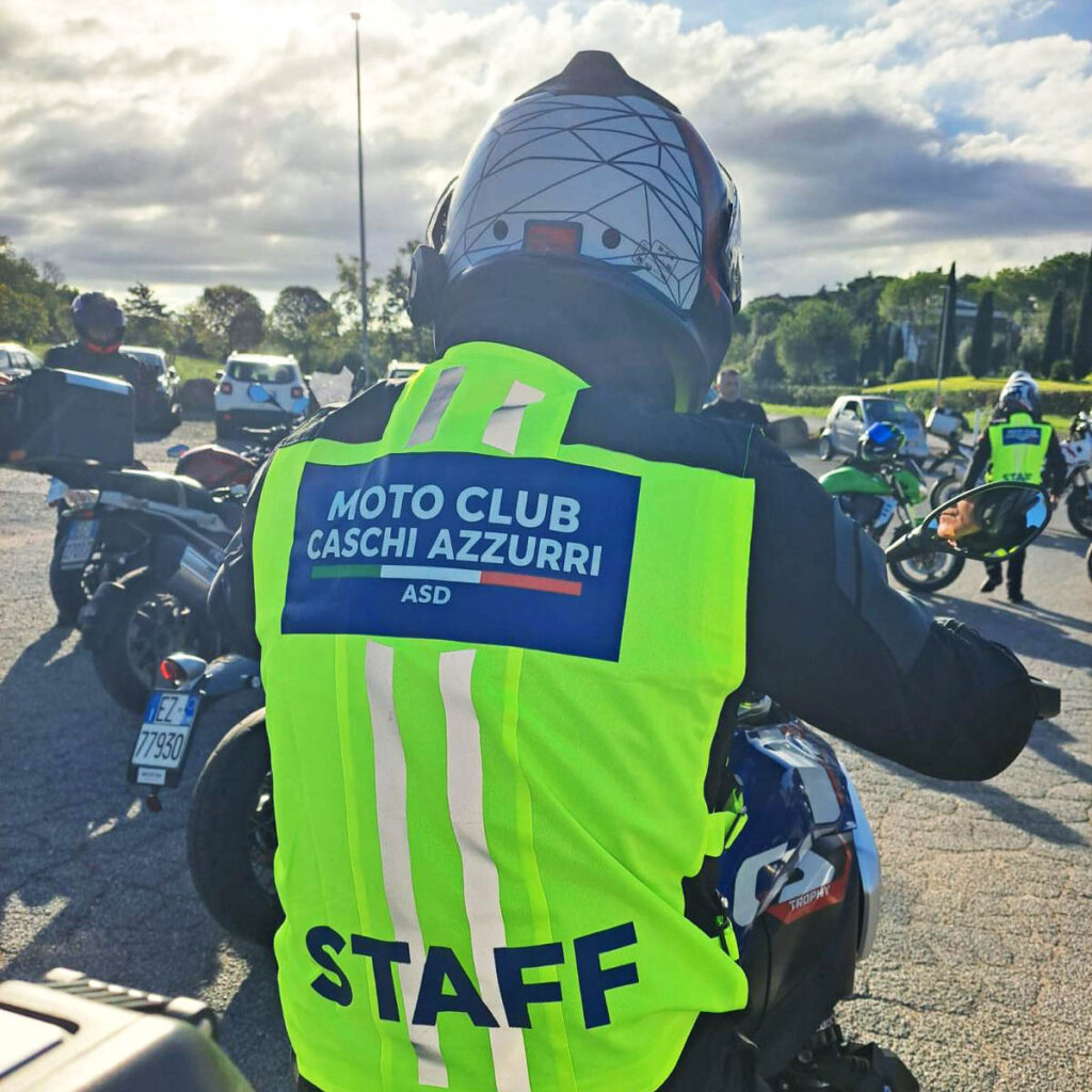 Pettorina Motoclub Caschi Azzurri